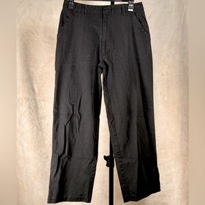 Black Straight Leg Wide Jeans